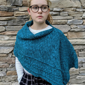 Braided Cable Wrap or Poncho