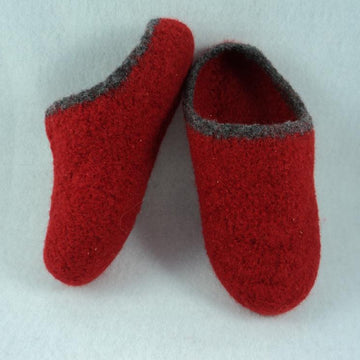 Women's Scuff Slippers Felted Knit Pattern