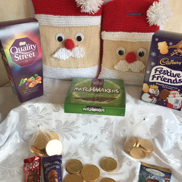 Santa Gift Bags for Christmas selection packs chocolates treats