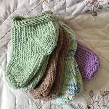 Footprint Knit Socks