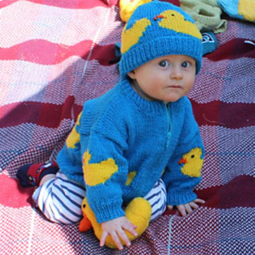 Baby Rubber Ducky Bomber Jacket, Beanie & Toy