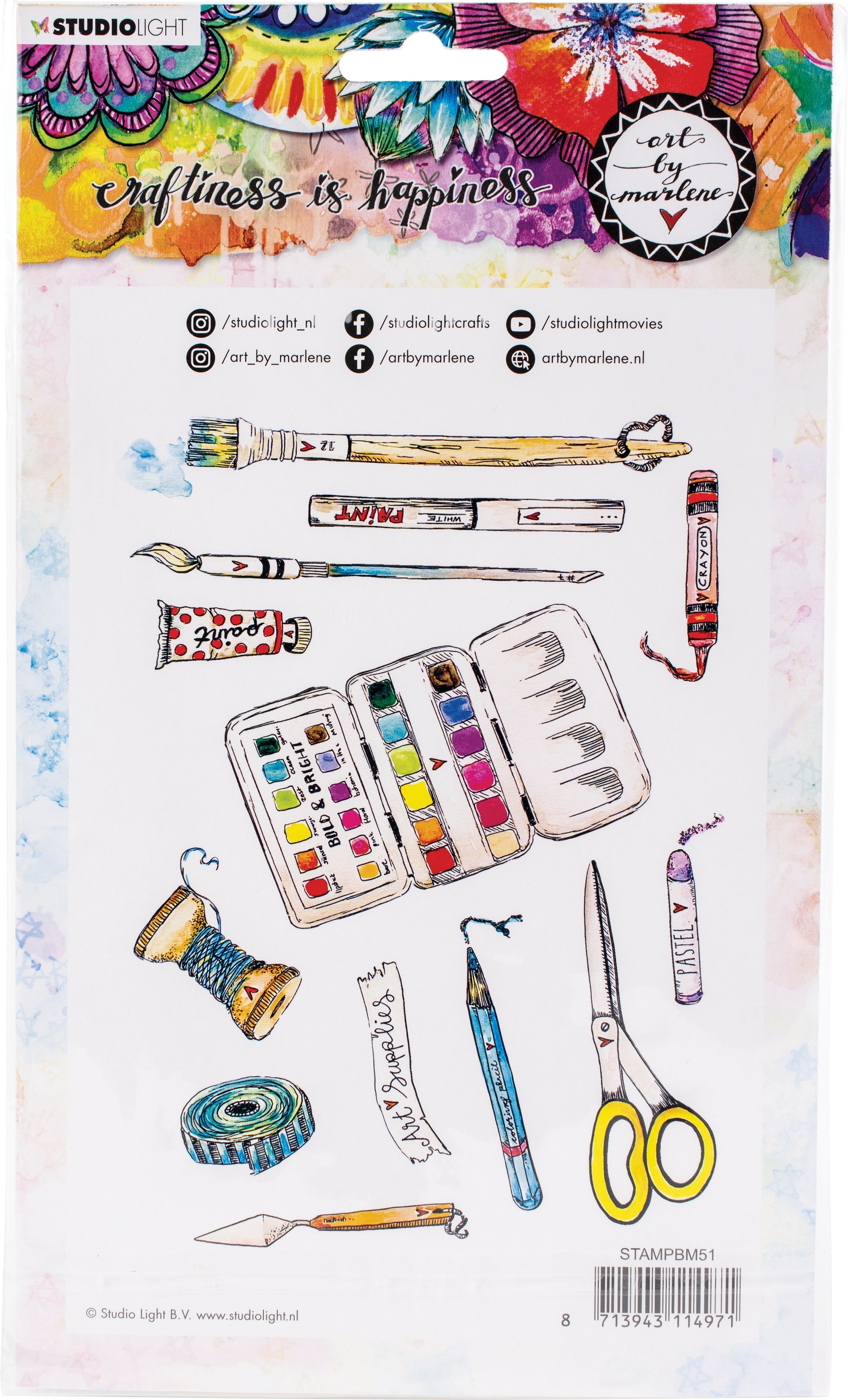 Studio Light Art By Marlene 5.0 Clear Stamps - NR. 51