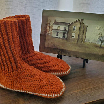 Adult Slippers Worked Flat