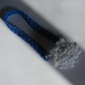 Chrysanthemum, crochet flower necklace