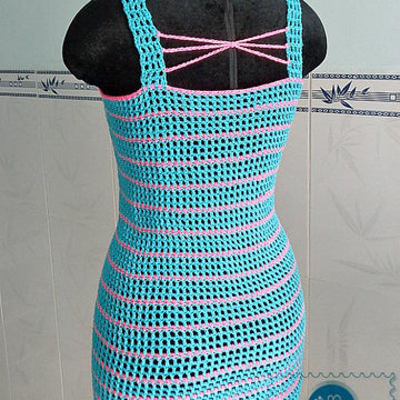 Pink Striped Tank Top