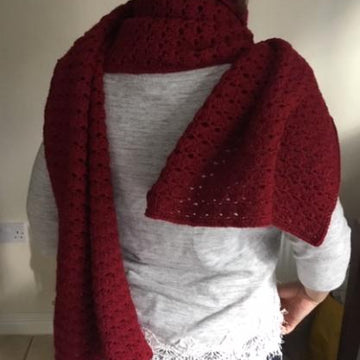 Easy Peasy Claret Shawl
