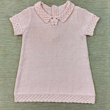 Baby Dress with Star Stitch Borders