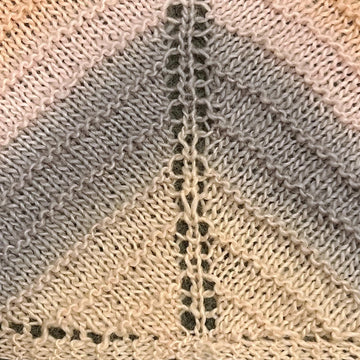 Easy Knit Triangle Shawl