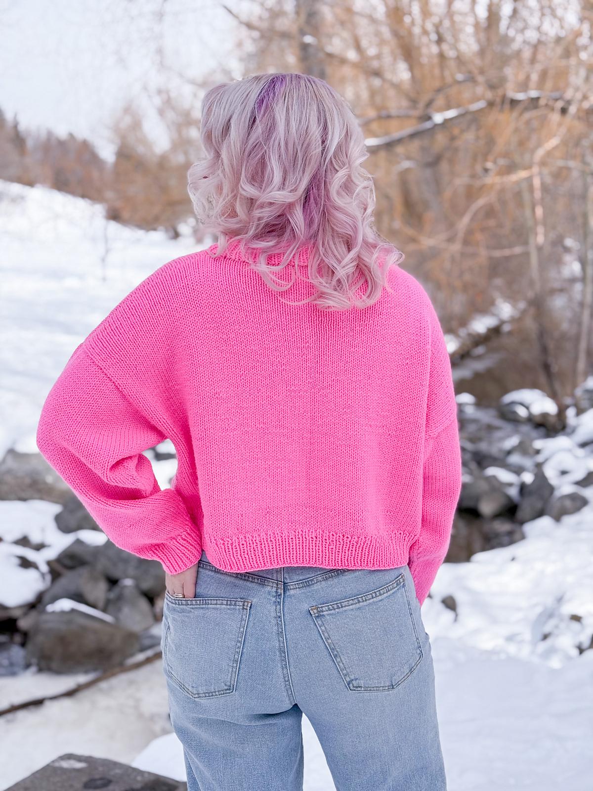 Casual Crop Sweater