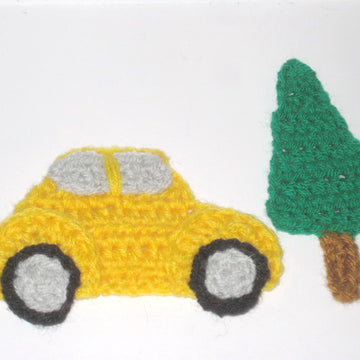 Christmas car applique