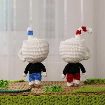 Cuphead and Mugman amigurumi pattern