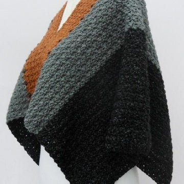 Jean Genie Crop Poncho with Beads