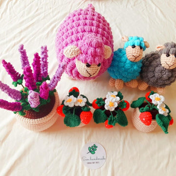 Lavender pot- Crochet pattern - PDF file - English