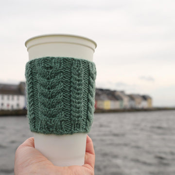 Claddagh Cables Cup Cozy