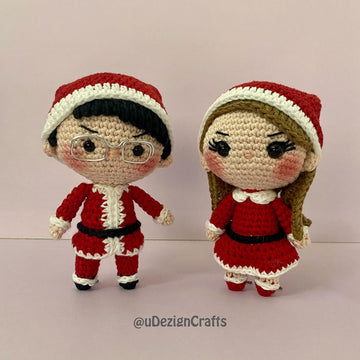 Santa Boy & Girl (2-in-1 pattern)