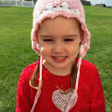 Crochet Bonnet Pattern For Children & Newborn Babies