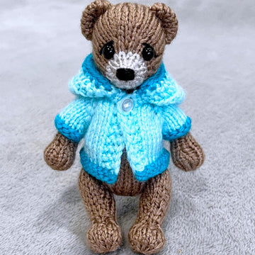 Mini Teddy in a coat