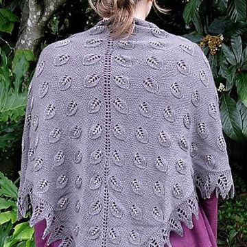 K803-Embossed Leaves Shawl