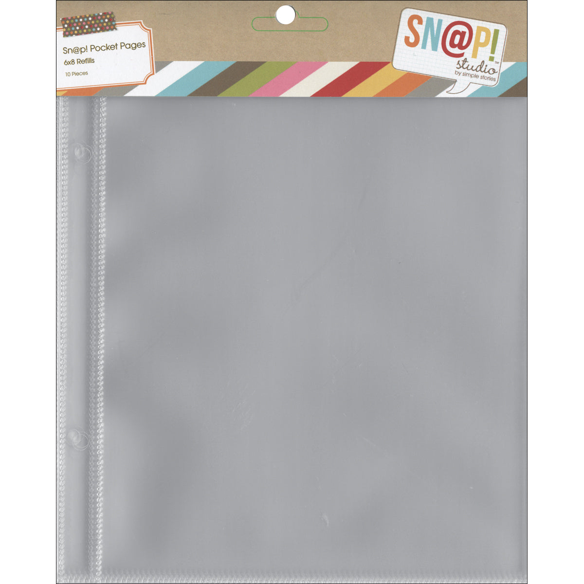 Simple Stories Sn@p! Pocket Pages For 6"X8" Binders 10/Pkg - (1) 6"X8" Pocket