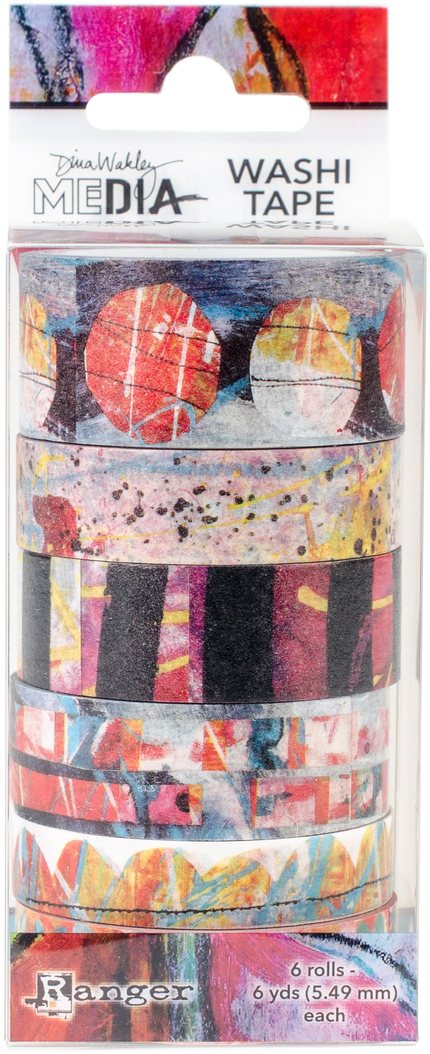 Ranger Dina Wakley Media Washi Tape - #2-6 Rolls