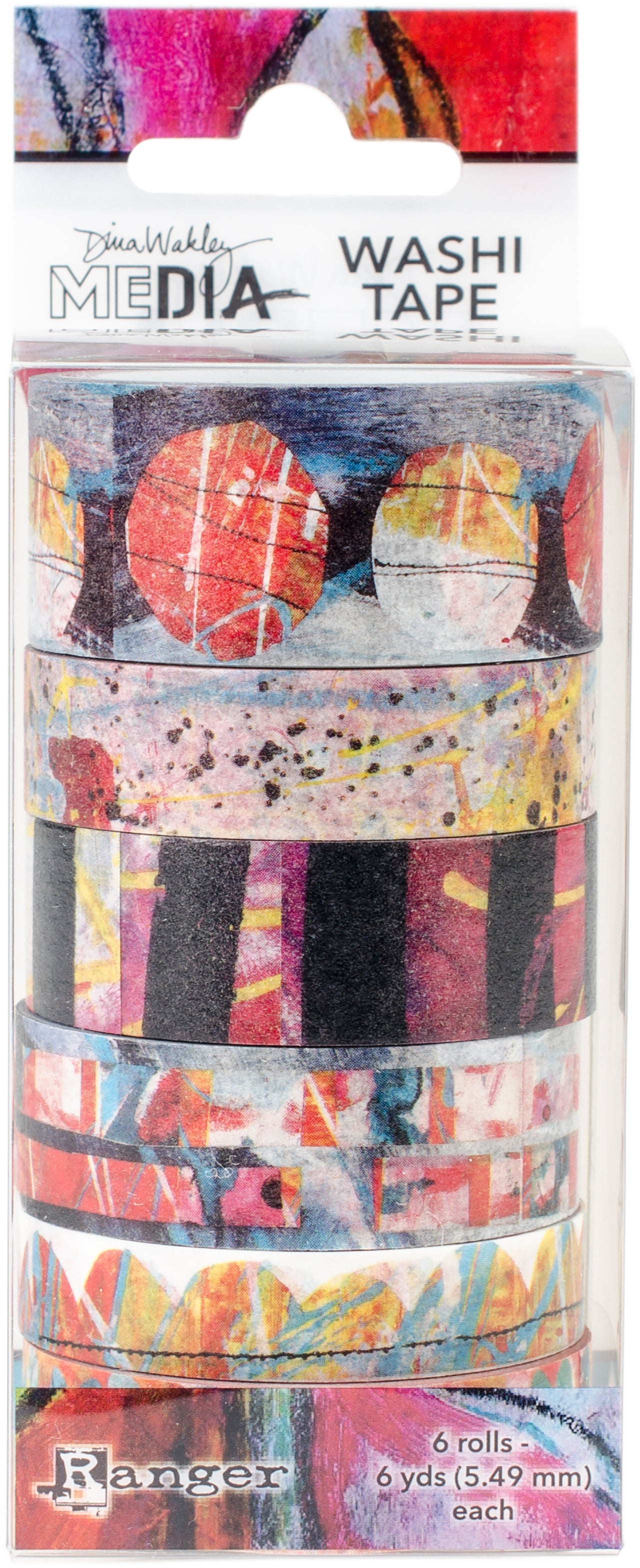 Ranger Dina Wakley Media Washi Tape - #2-6 Rolls