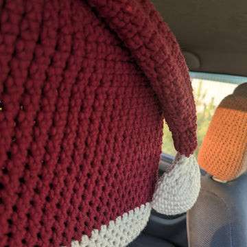 Santa hat Headrest Cover English_US