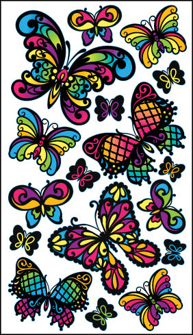 Sticko Stickers - Stained Glass Butterfly