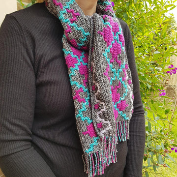 Mosaic Argyle Scarf
