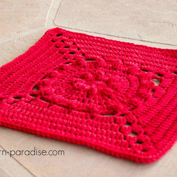 Tranquil Garden Afghan Square