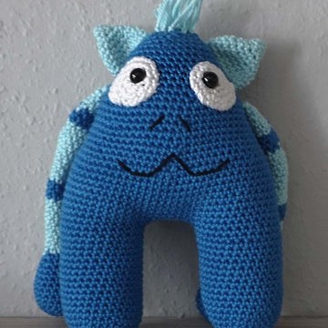 Amigurumi Häkelanleitung für das liebe Kuschelmonster Barney