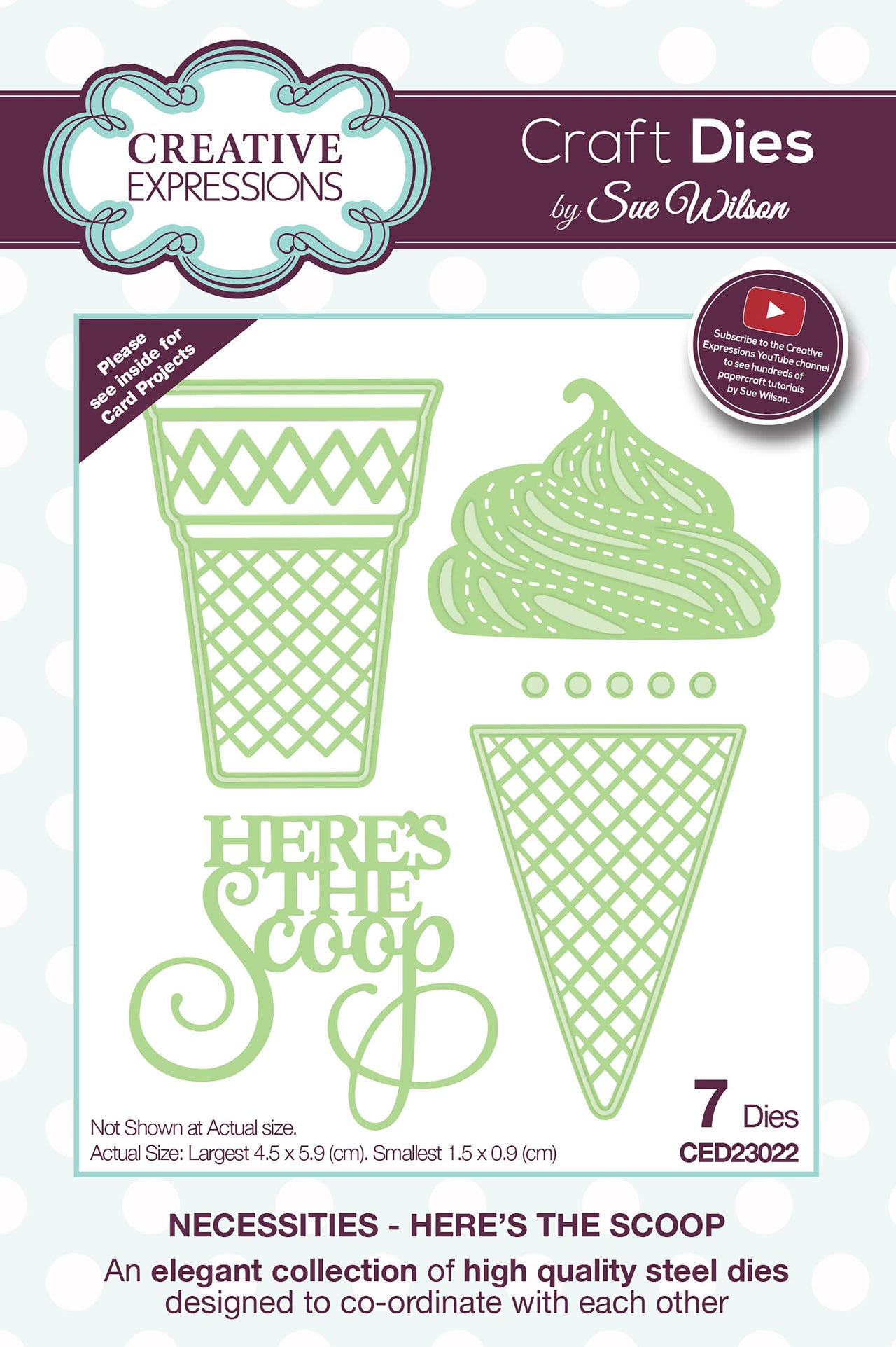 Creative Expressions Craft Dies By Sue Wilson - Here's The Scoop