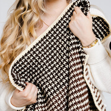 Houndstooth Baby Blanket