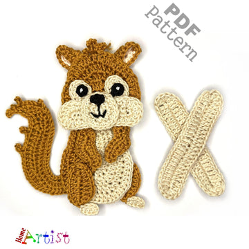 Crochet Animal Alphabet X Xeruse pattern