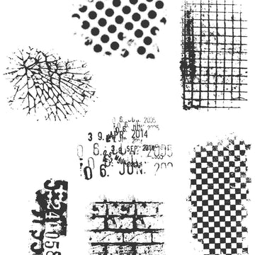 Stampers Anonymous Tim Holtz Cling Stamps 7"X8.5" - Ultimate Grunge