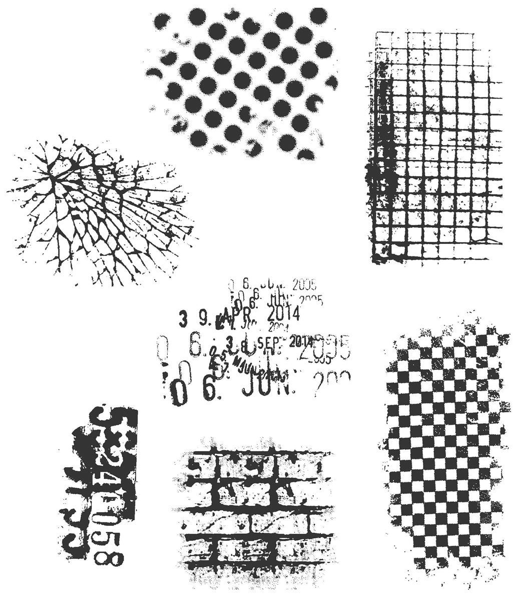 Stampers Anonymous Tim Holtz Cling Stamps 7"X8.5" - Ultimate Grunge