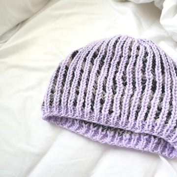 Two Color Fisherman's Rib Beanie