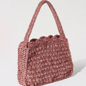 Vicente Bag in Wool and the Gang Shiny Ra-Ra Raffia - Leaflet