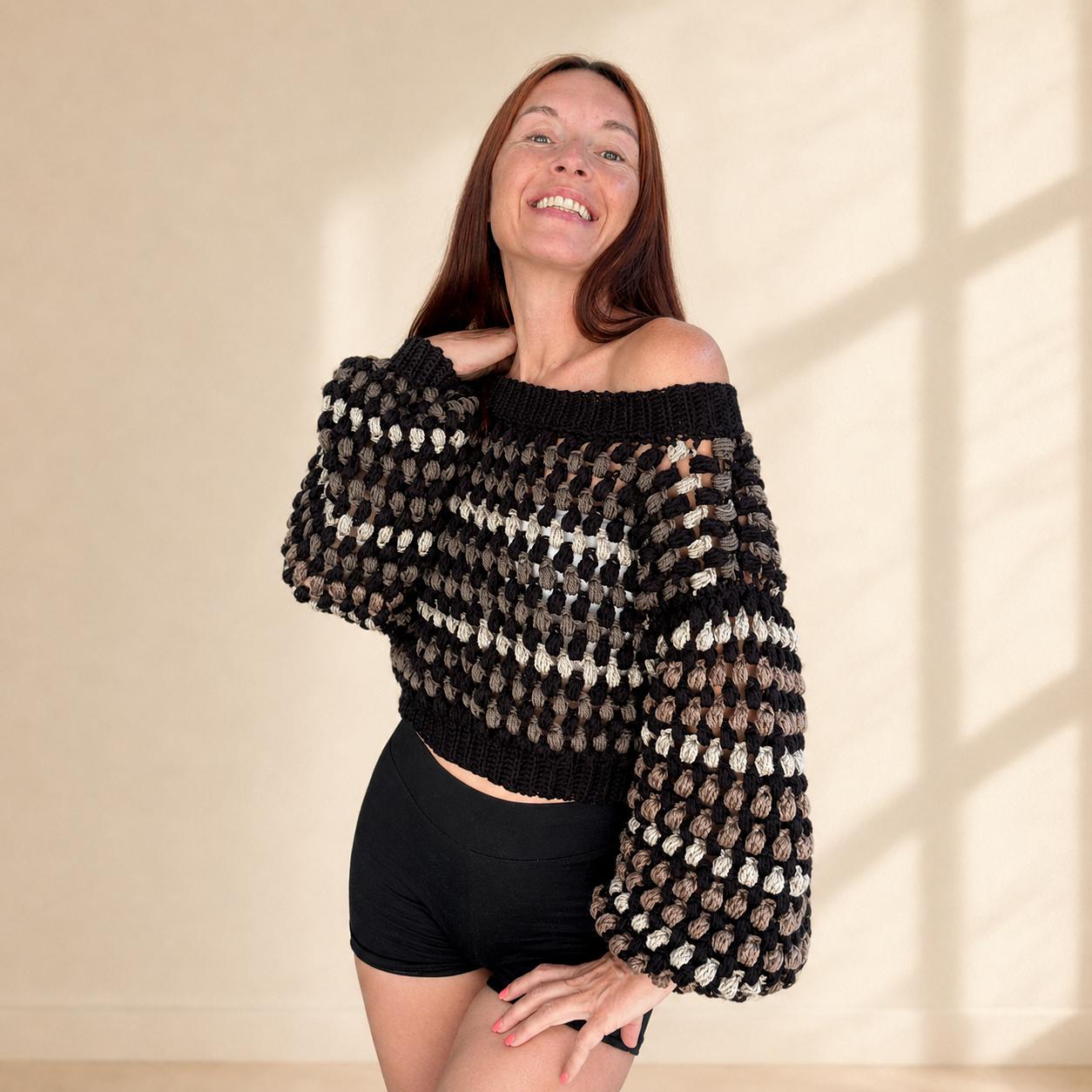 Puff Stitch Sweater