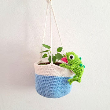 Frog Hanging Planter