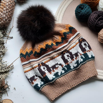 Spaniel Dog Knit Hat