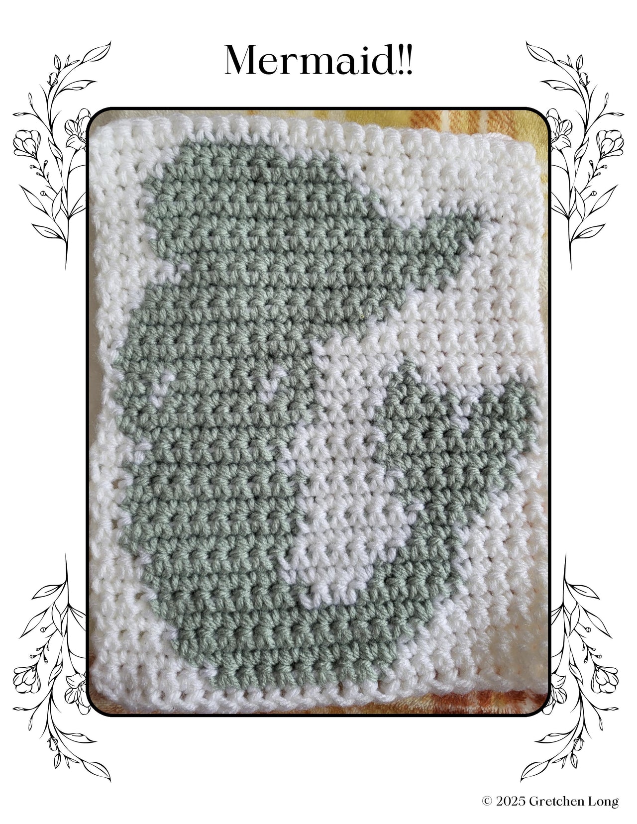 Mermaid Tapestry Crochet Pattern