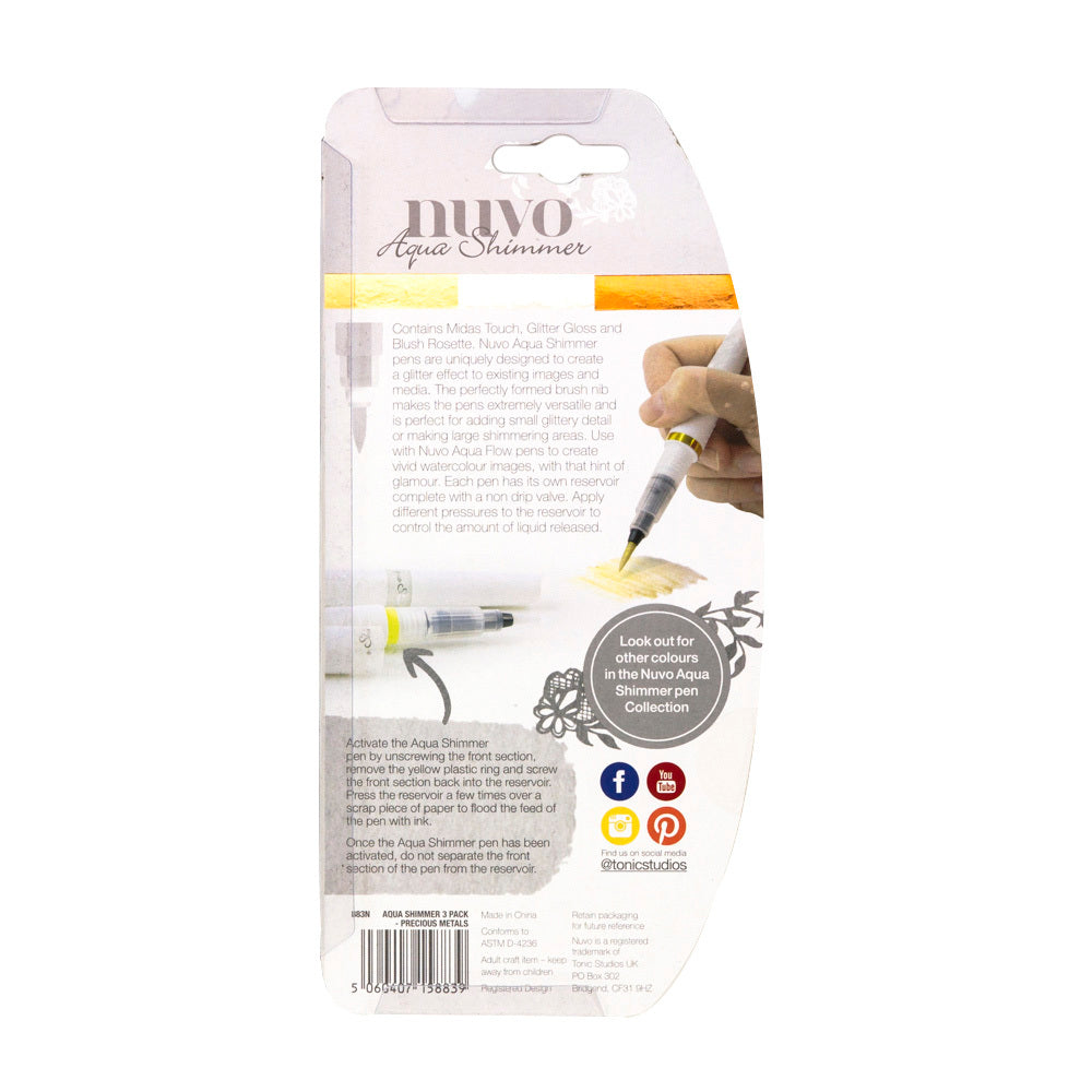 Nuvo Aqua Shimmer (3 Pack) - Precious Metals