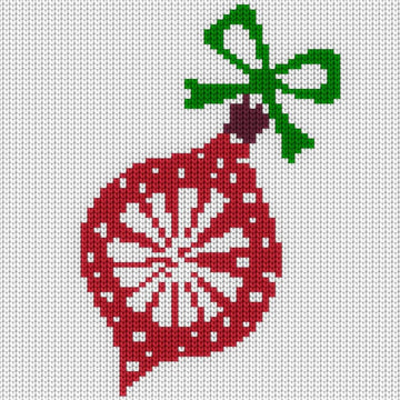 Christmas Ornament Motif Intarsia Chart