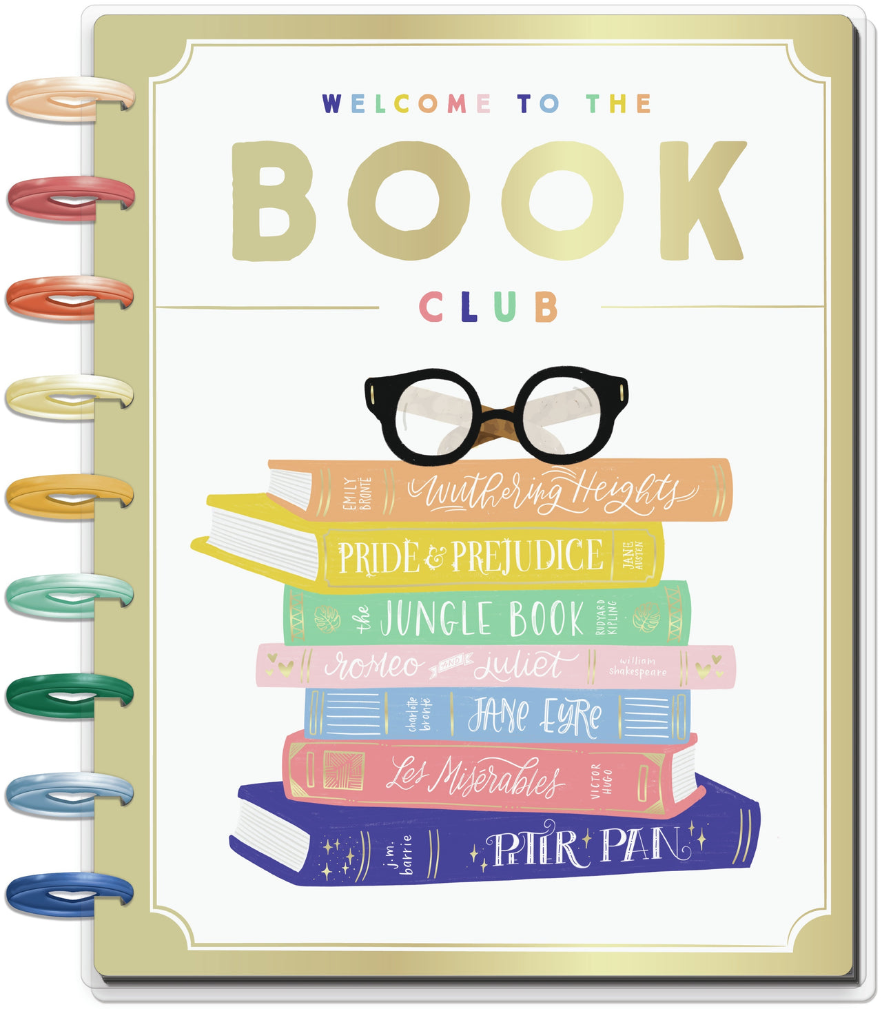 Happy Planner 18-Month Dated Medium Planner 7.75"X9.75" - Bookish, July 2020-Dec 2