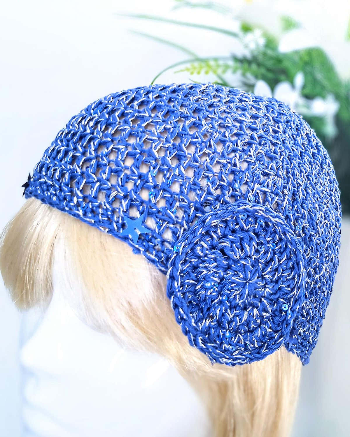 Sequin Party Skull Cap
