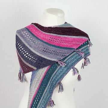 Shawl without weaving ends