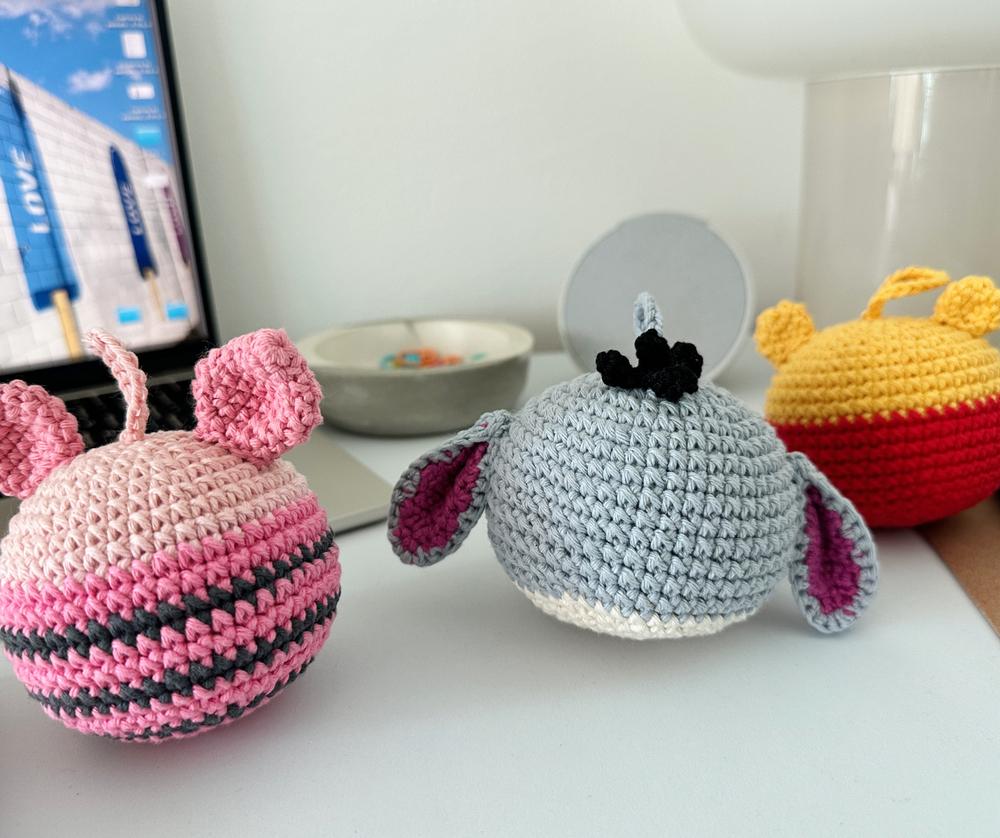 Honey Bear and Friends Crochet Christmas Ornaments