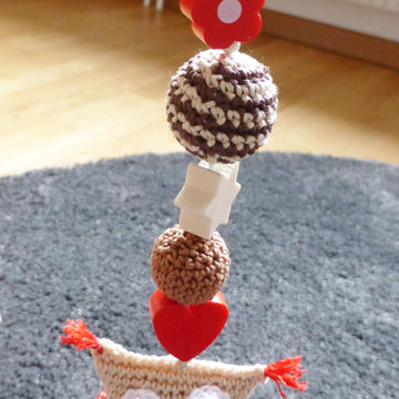 Baby Gym Spielbogen Eule Häkelanleitung