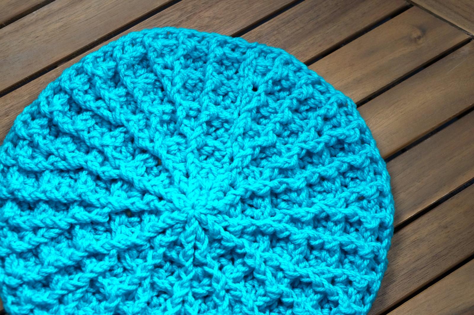 Waffle stitch circle