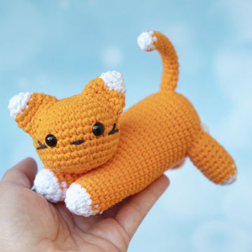 Stretching kitten